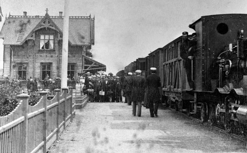 Hamar jernbanestasjon 1880